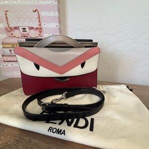 Fendi Monster Demi Jour Colorblock Crossbody Bag